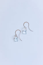 Melissa Joy Manning 14K Gold Emerald Cut Aquamarine Drop Earring