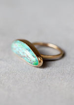Melissa Joy Manning Turquoise Ring in Gold