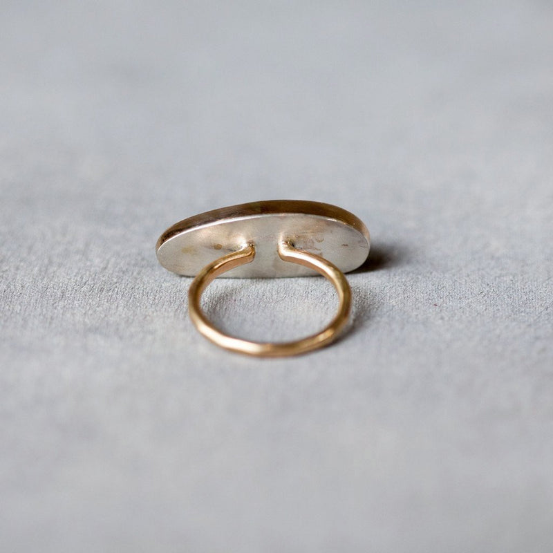 Melissa Joy Manning Turquoise Ring in Gold