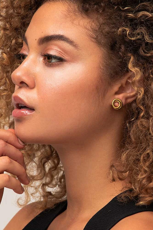 Soko Brass Liena Stud Earrings