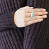 Melissa Joy Manning Turquoise Ring in Gold