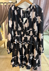 Ulla Johnson Emery Silk Dress in Noir Blur