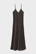Silk Laundry 90s Slip Dress in Black