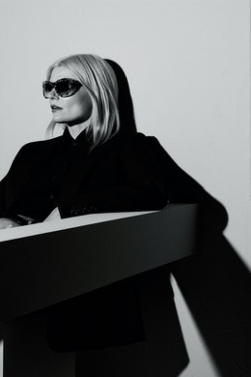 Kate Young For Tura "Scarlett" Sunglasses in Tortoise