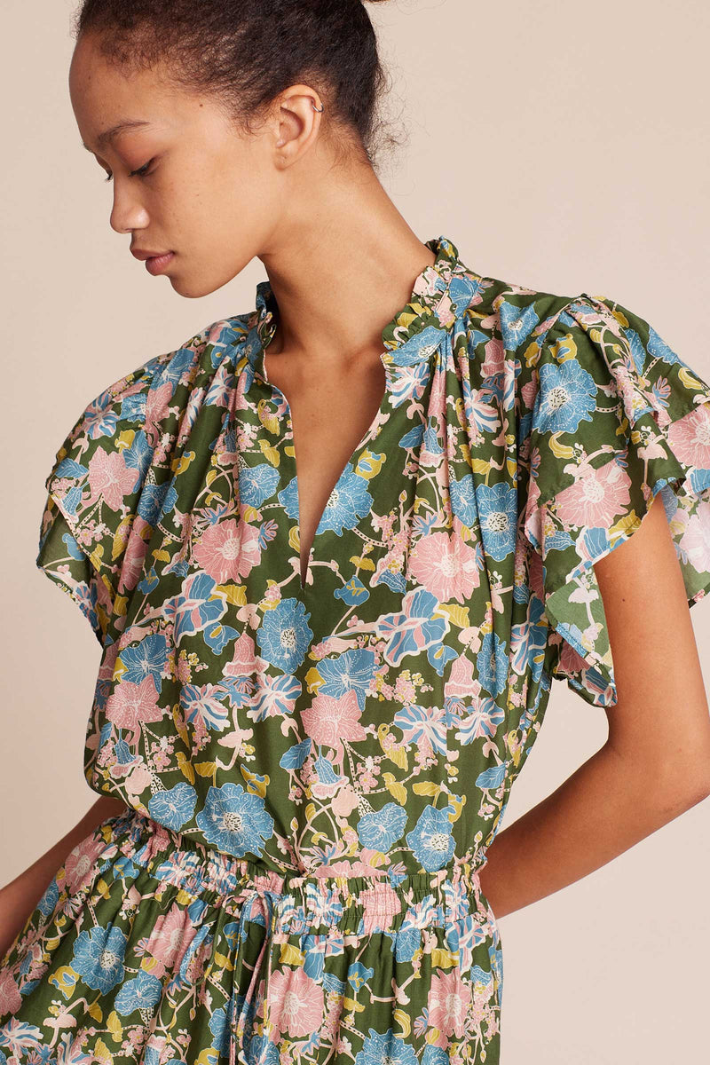 Trovata Clover Blouse in Spring Tendril