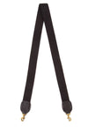 Clare Vivier Crossbody Strap in Black Cotton Webbing