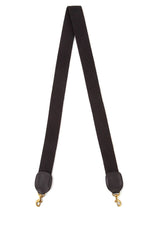 Clare Vivier Crossbody Strap in Black Cotton Webbing