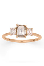 Valley Rose Esmerelda 1.06 Ct Cognac Galaxy Diamond