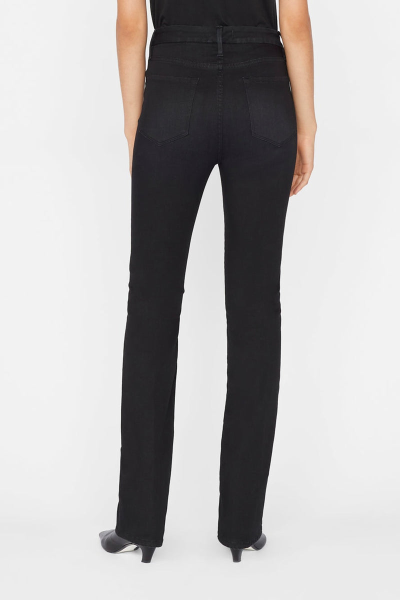 Frame Le Super High Mini Boot in Blackfinn