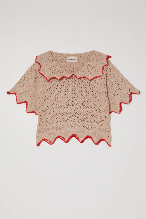 Atelier Delphine Ellery Shirt in Beige and Red