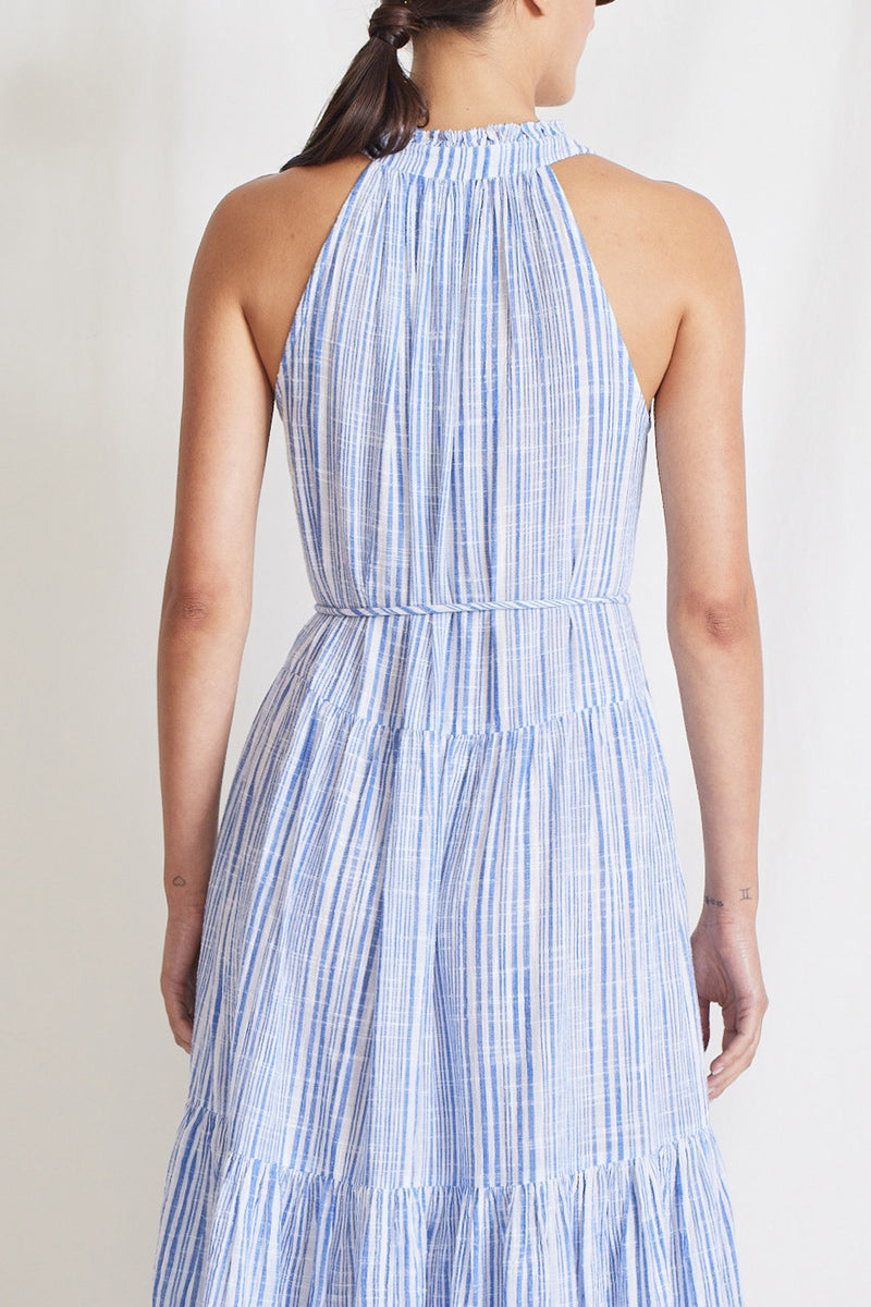 Apiece Apart Nissi Tiers Dress Seaside Stripe