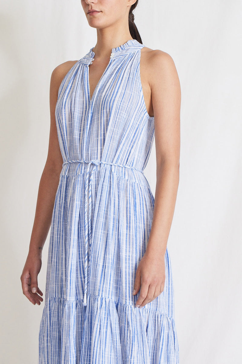 Apiece Apart Nissi Tiers Dress Seaside Stripe