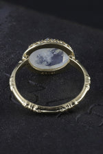 Becky Kelso 14K Gold Faceted Moonstone Ring