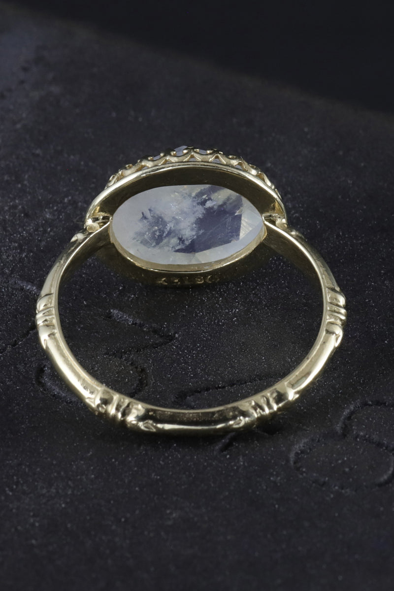 Becky Kelso 14K Gold Faceted Moonstone Ring