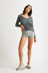 Skin Gayle Boyshorts in Heather Grey