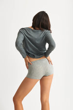 Skin Gayle Boyshorts in Heather Grey