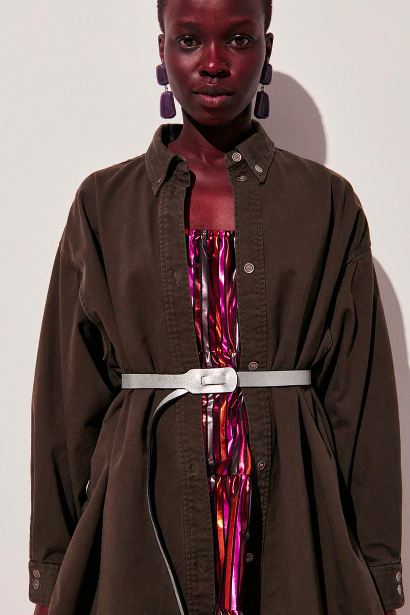 Rachel Comey Cinch Belt in Silver and Black