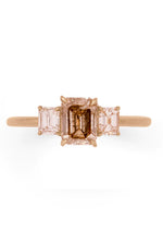 Valley Rose Esmerelda 1.06 Ct Cognac Galaxy Diamond