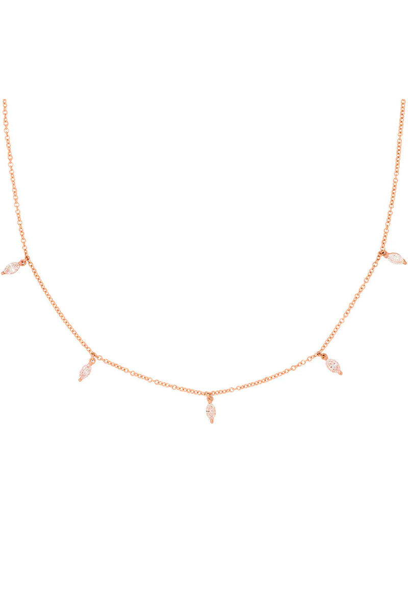 Valley Rose 14k Gold and Diamond Ara Necklace